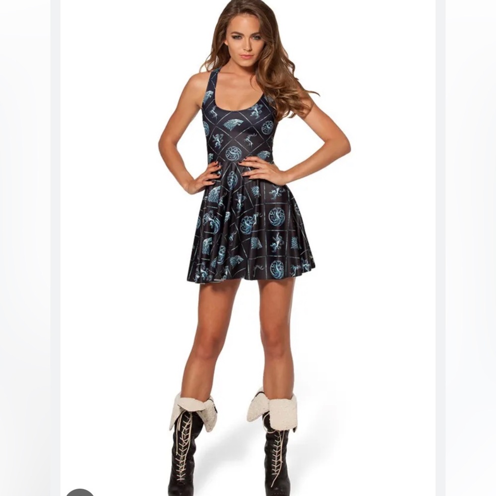 EUC Blackmilk GAME OF THRONES Skater Dress L